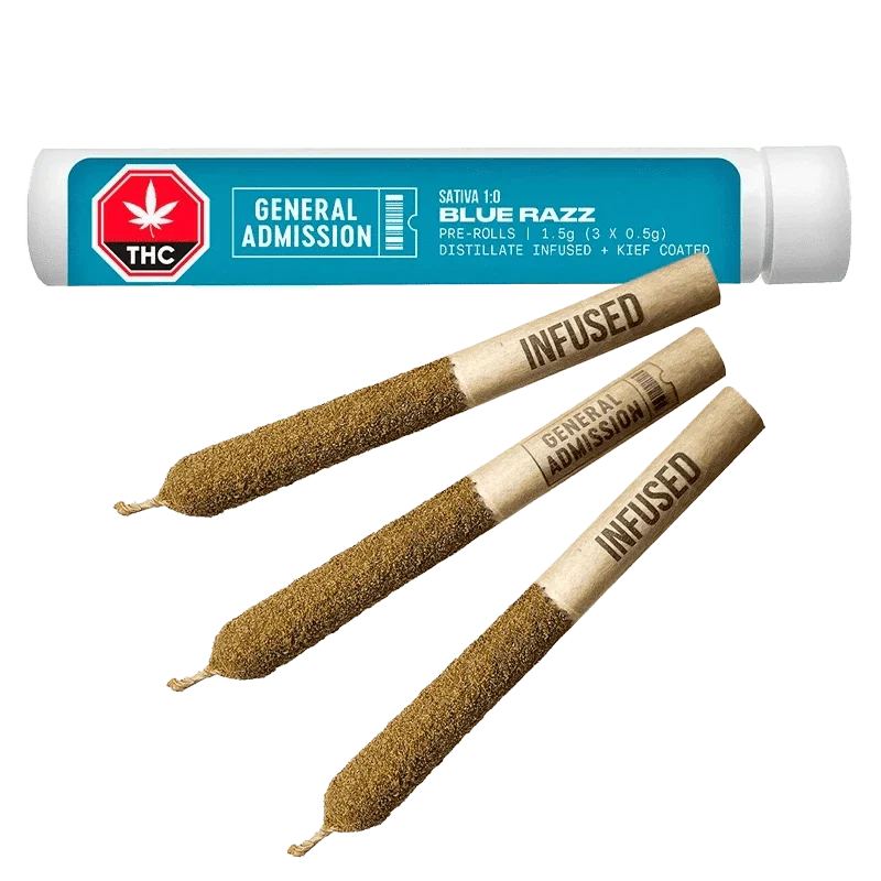 Blue Razz Distillate Infused PR 3 x 0.5 g