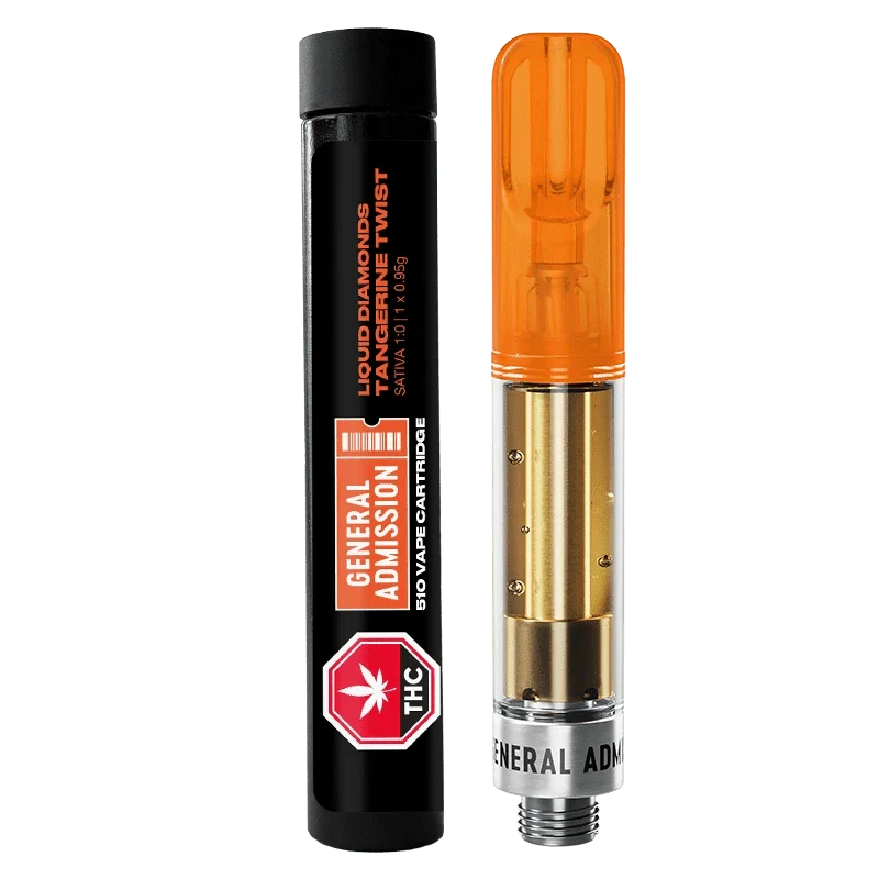 Tangerine Twist Liquid Diamond Vape Cartridge