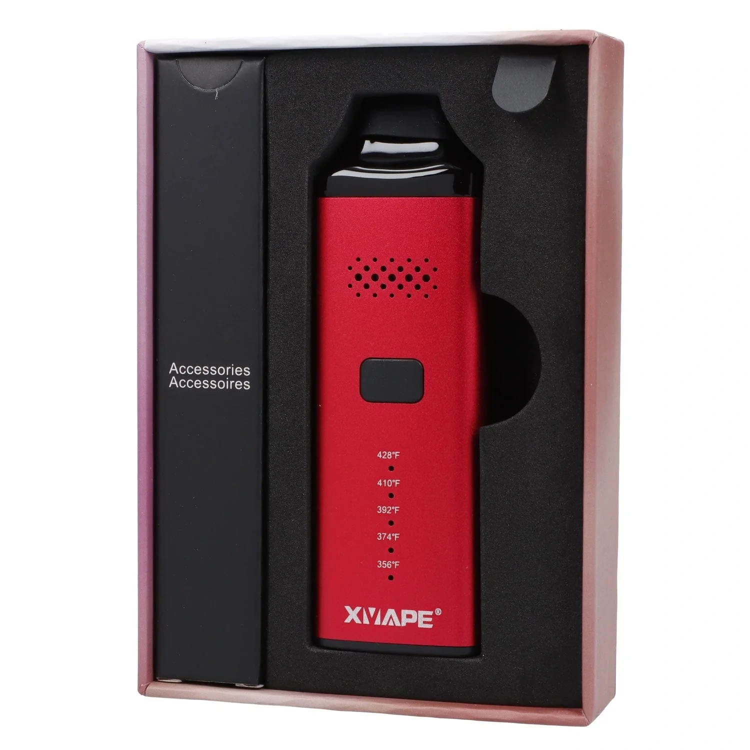 XVape Avant Dry Herb Vaporizer & Screen Set - Red - Image 9