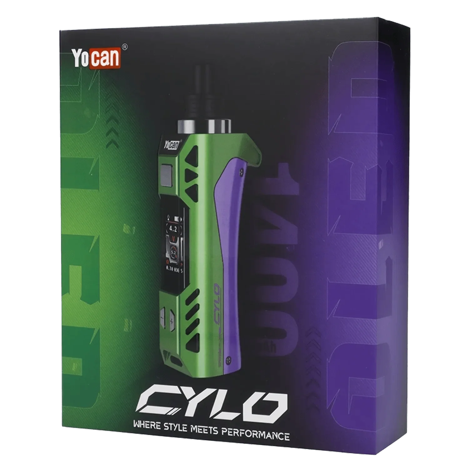 Yocan Cylo Portable Vaporizer Green & Purple - Image 9