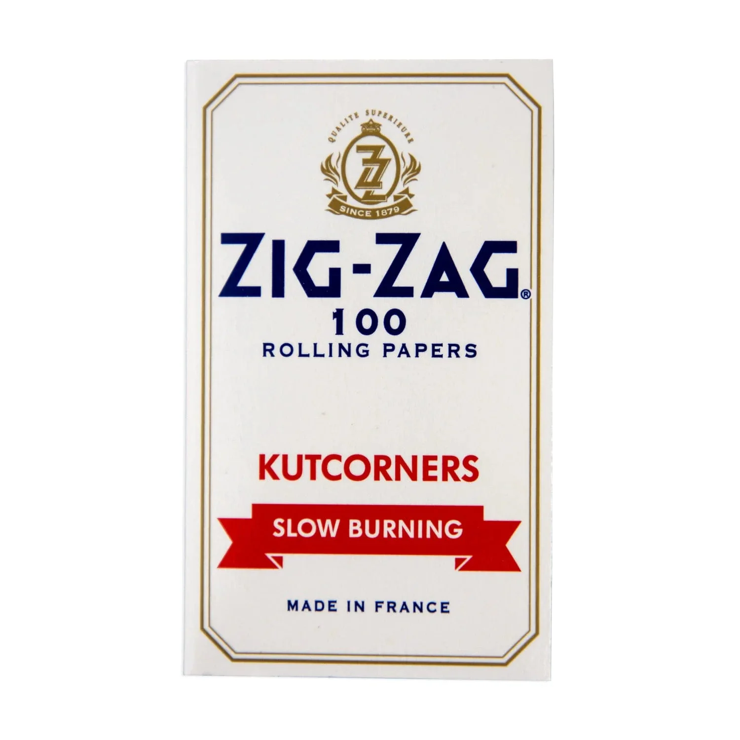 Zig Zag Kut Corners Slow Burn Rolling Papers - White - Single Wide