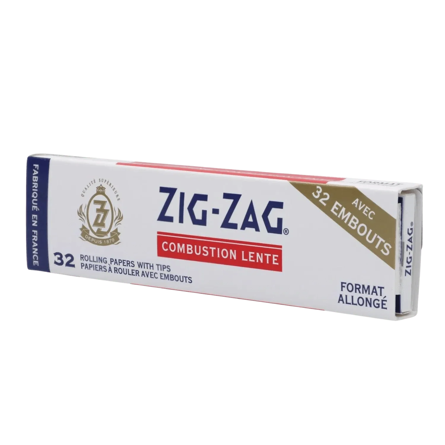 Zig Zag White King Slim w/ tips